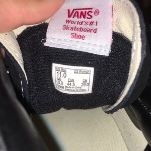 tag size vans old skool original